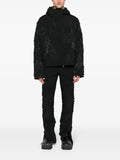 HELIOT EMIL Morphogens lasercut-pattern hooded jacket