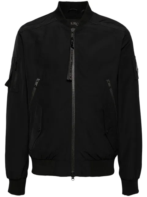 Moose Knuckles Courville logo-appliqué bomber jacket