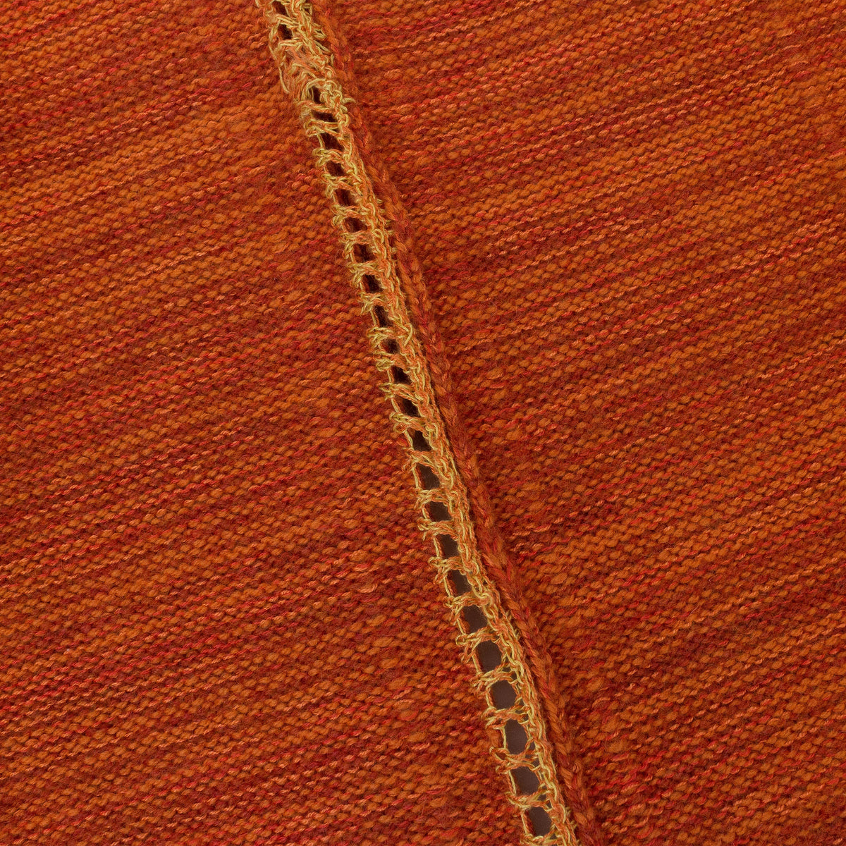 RUST MOTTLE MOON V BOOB SWEATER