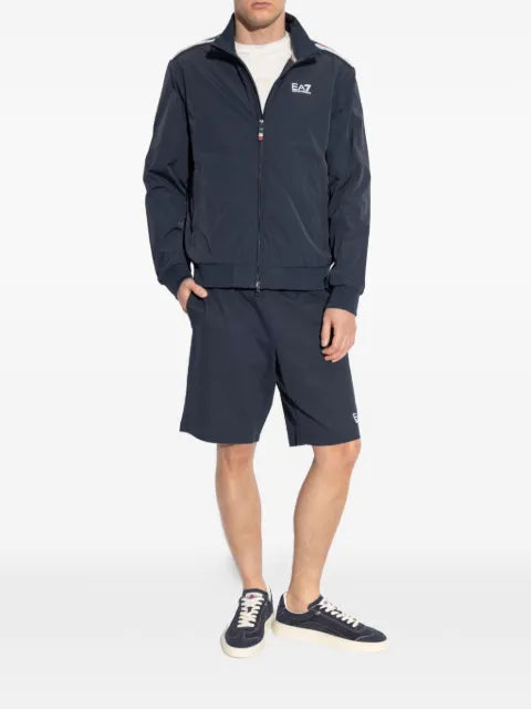 Ea7 Emporio Armani zip-fastening striped jacket