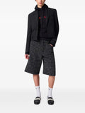 MSGM logo-embroidered pouch-pocket hoodie