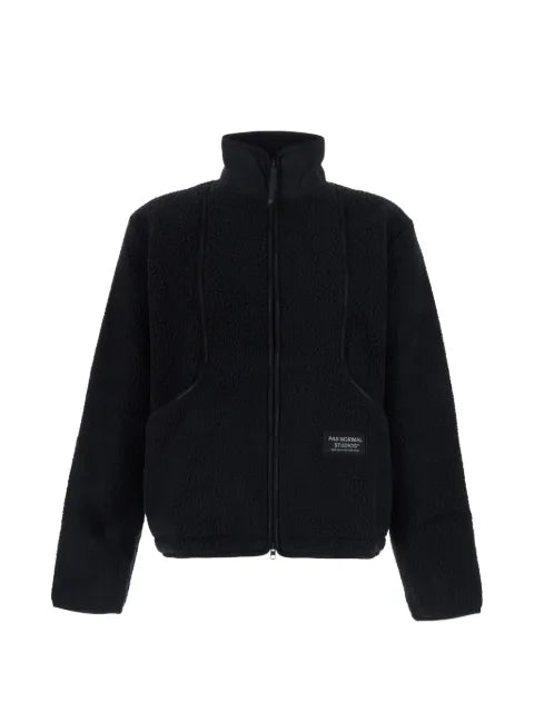 Pas Normal Studios fleece logo-patch jacket