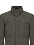 Rick Owens high-neck overshirt