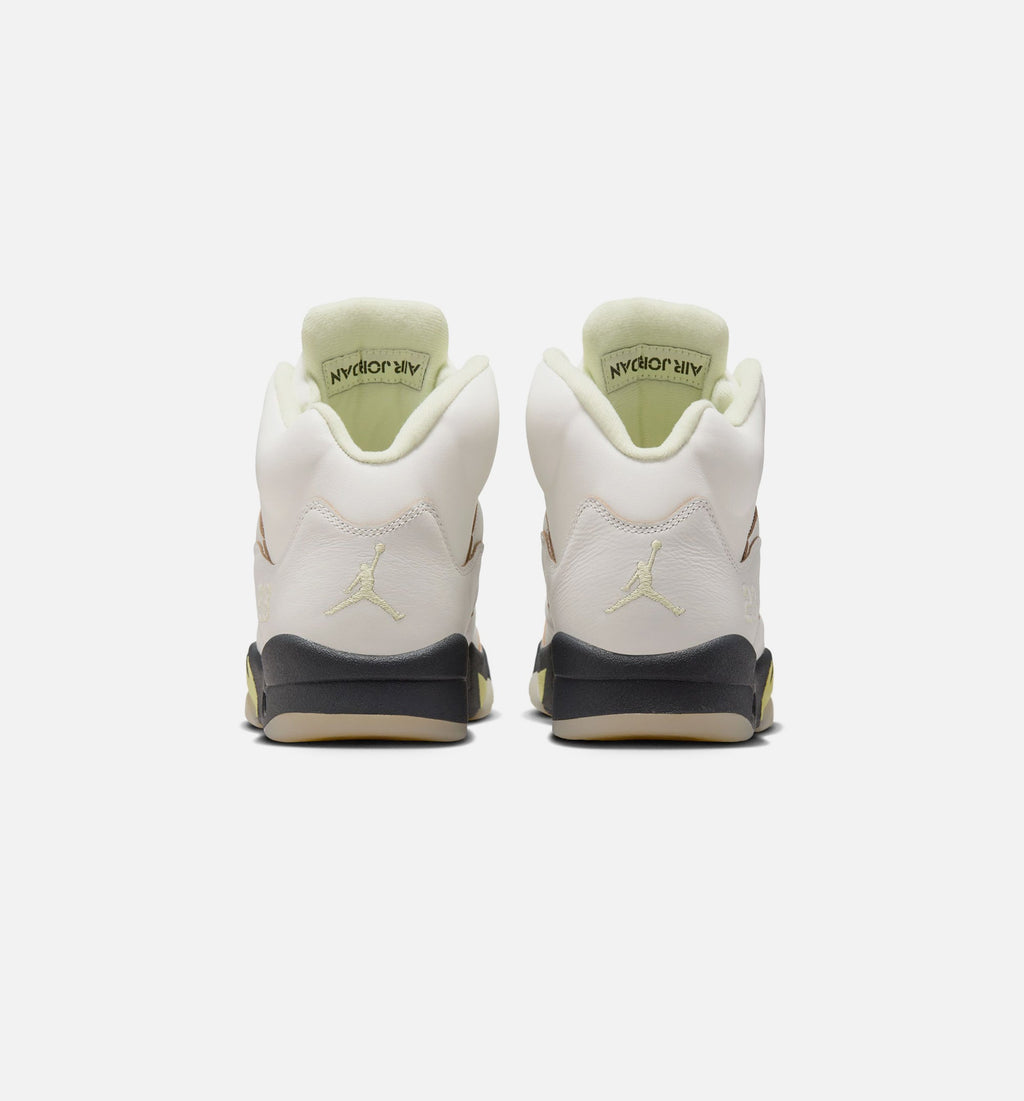 Air Jordan 5 Retro Luminous Green and Sail – Women's Lifestyle Shoe in Sail/Luminous Green/Anthracite