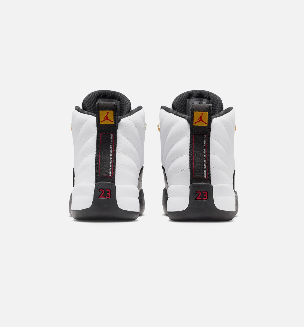Air Jordan 12 Retro Taxi Baby & Toddler Sneakers - White / Black / Taxi