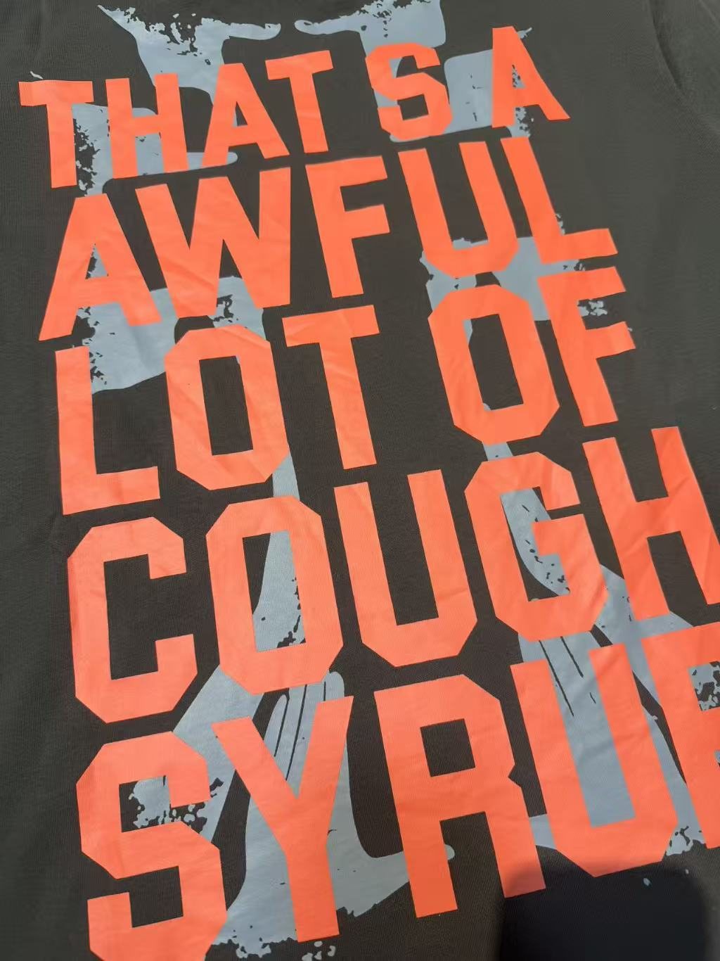 THAT'S A AWFUL LOT OF COUGH SYRUP Cross Graphic Short-Sleeve T-Shirt